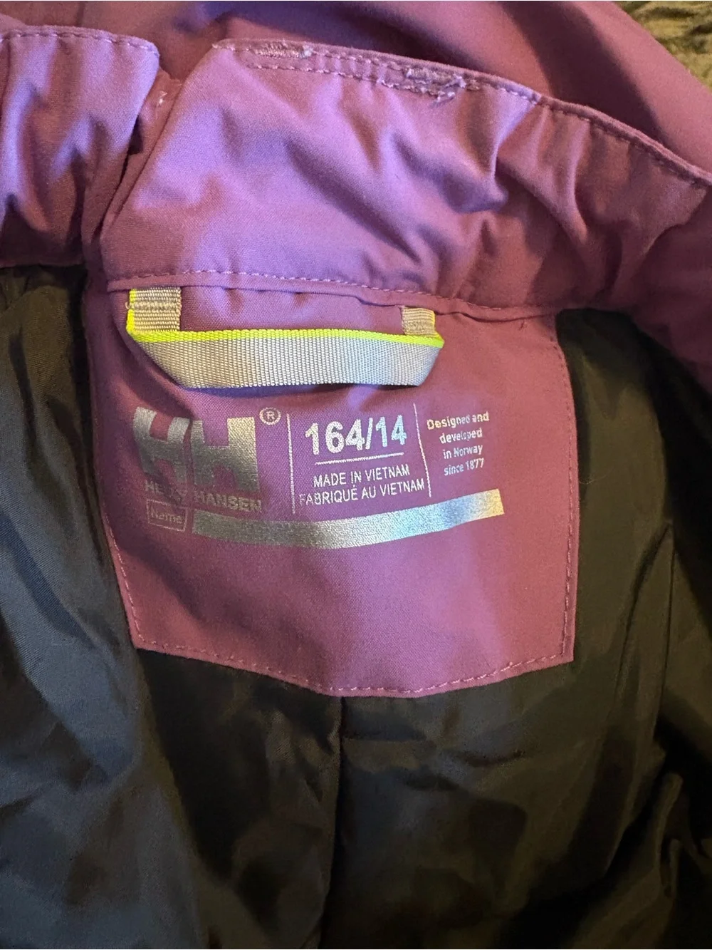 Helly Hansen Girls Snow Ski Pants Purple Size 14 / 164 Waterproof Winter Pants - Picture 4 of 5